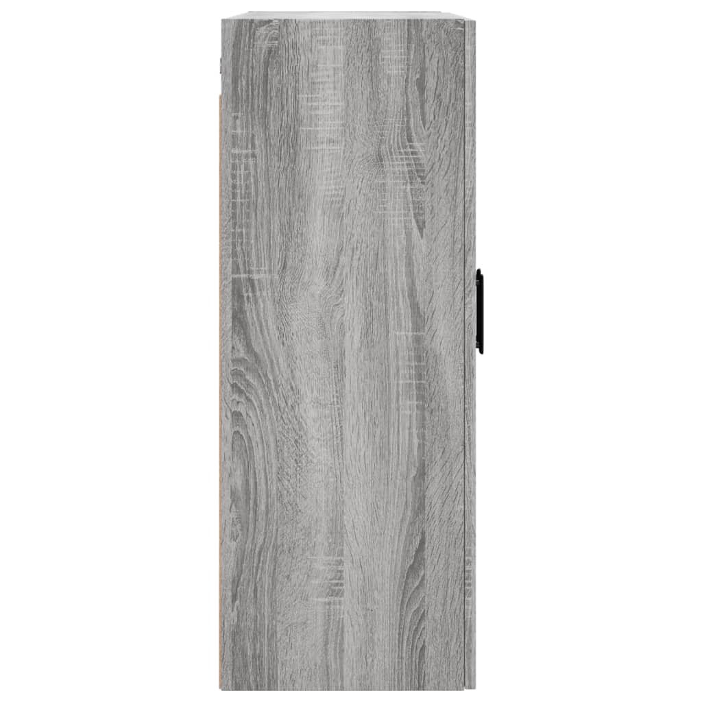 vidaXL Wall Mounted Cabinet Grey Sonoma 69,5x34x90 cm