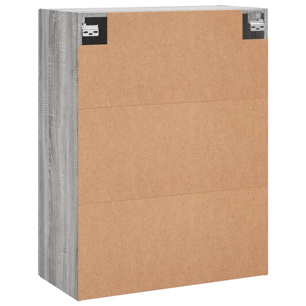 vidaXL Wall Mounted Cabinet Grey Sonoma 69,5x34x90 cm