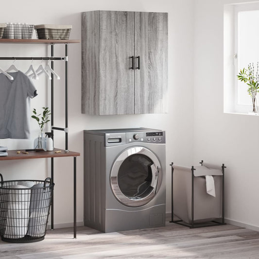 vidaXL Wall Mounted Cabinet Grey Sonoma 69,5x34x90 cm