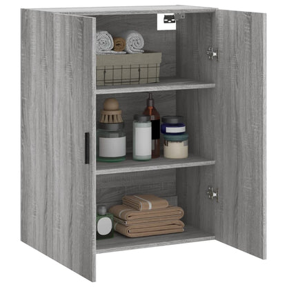 vidaXL Wall Mounted Cabinet Grey Sonoma 69,5x34x90 cm