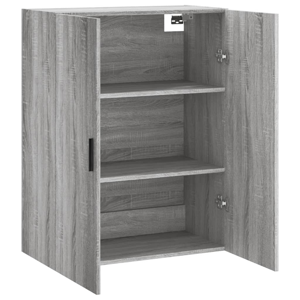 vidaXL Wall Mounted Cabinet Grey Sonoma 69,5x34x90 cm