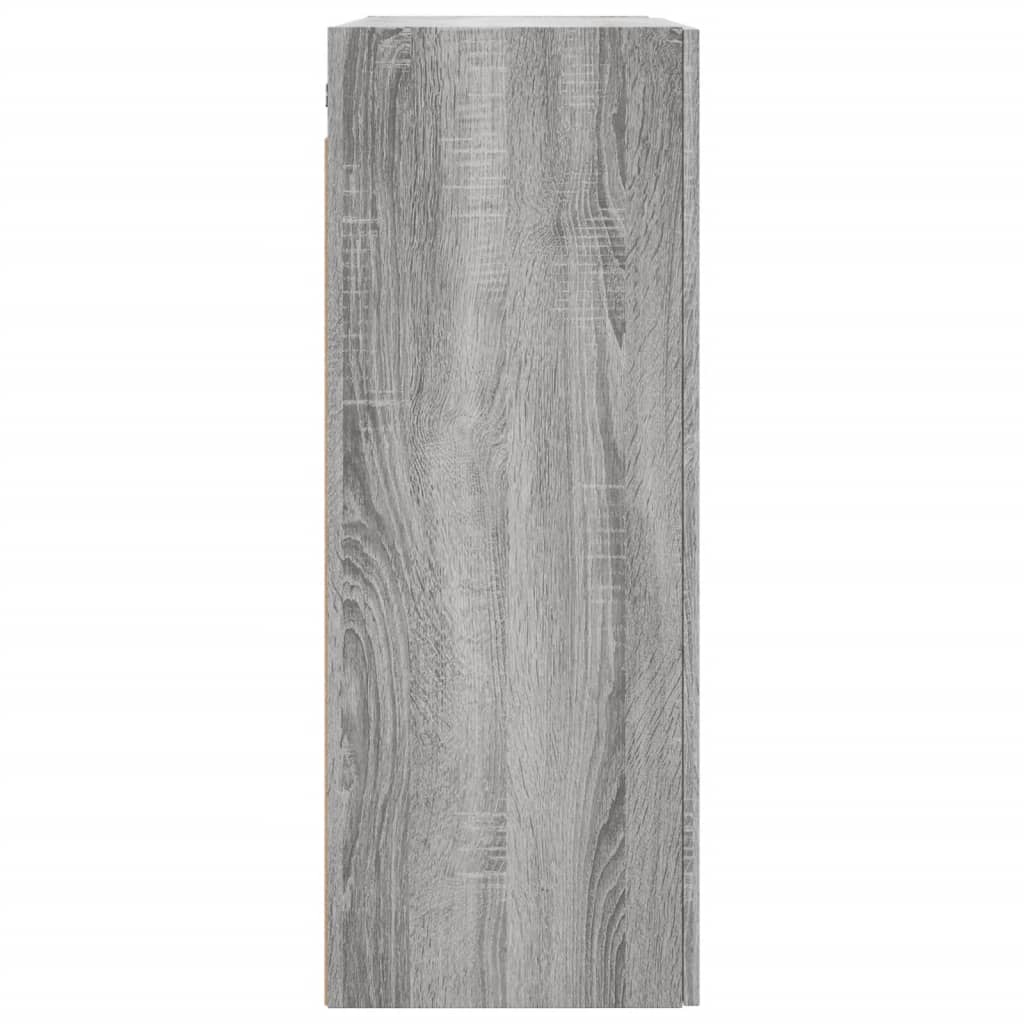 vidaXL Wall Mounted Cabinet Grey Sonoma 69,5x34x90 cm