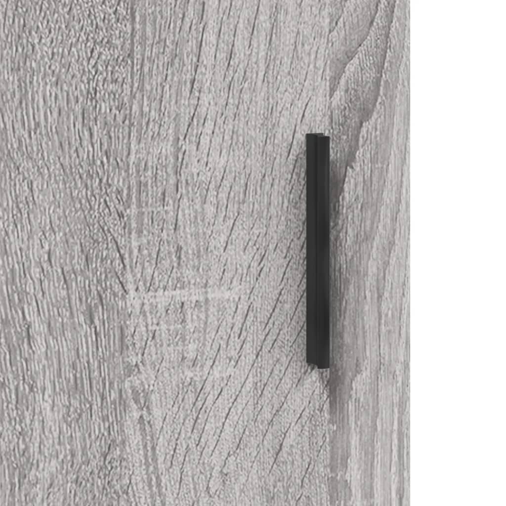 vidaXL Wall Mounted Cabinet Grey Sonoma 69,5x34x90 cm