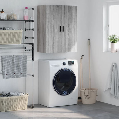 vidaXL Wall Mounted Cabinet Grey Sonoma 69,5x34x90 cm