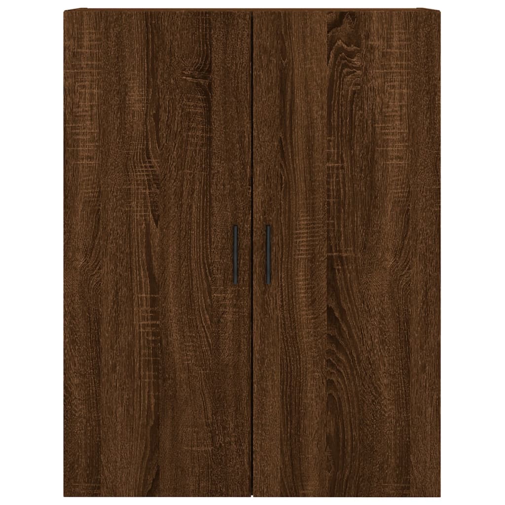 vidaXL Wall Mounted Cabinet Brown Oak 69.5x34x90 cm