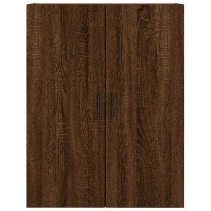 vidaXL Wall Mounted Cabinet Brown Oak 69.5x34x90 cm
