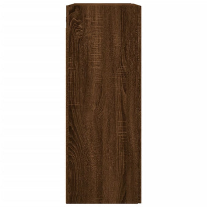 vidaXL Wall Mounted Cabinet Brown Oak 69.5x34x90 cm