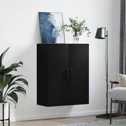 vidaXL Wall Mounted Cabinet Black 69,5x34x90 cm