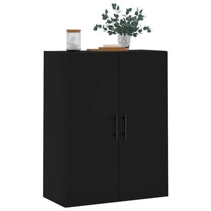 vidaXL Wall Mounted Cabinet Black 69,5x34x90 cm