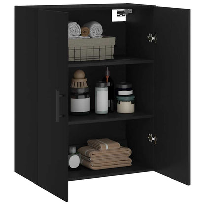 vidaXL Wall Mounted Cabinet Black 69,5x34x90 cm