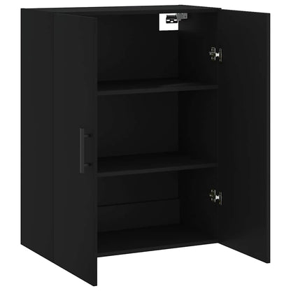 vidaXL Wall Mounted Cabinet Black 69,5x34x90 cm