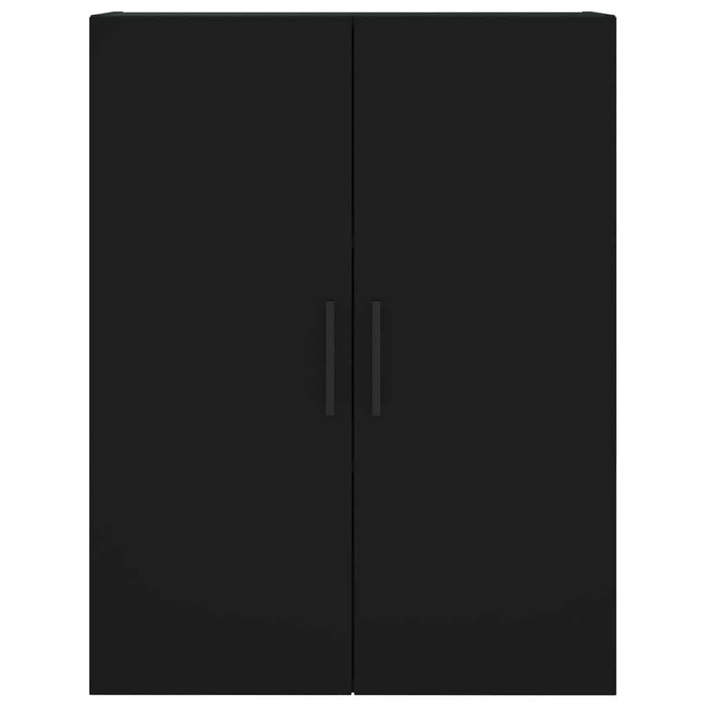 vidaXL Wall Mounted Cabinet Black 69.5x34x90 cm