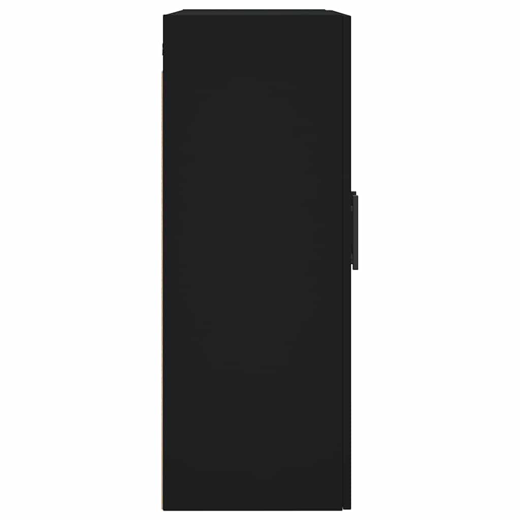 vidaXL Wall Mounted Cabinet Black 69,5x34x90 cm