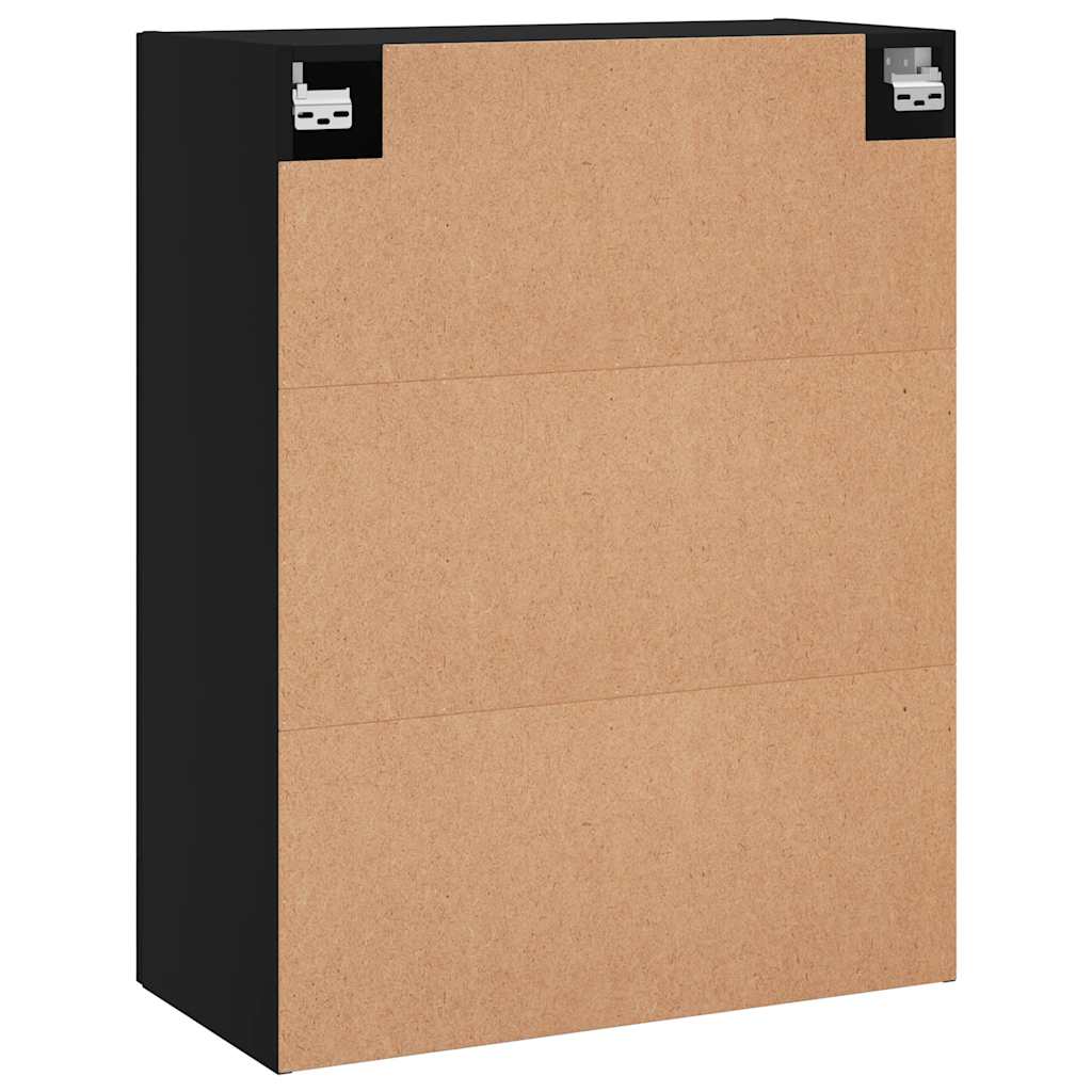 vidaXL Wall Mounted Cabinet Black 69,5x34x90 cm