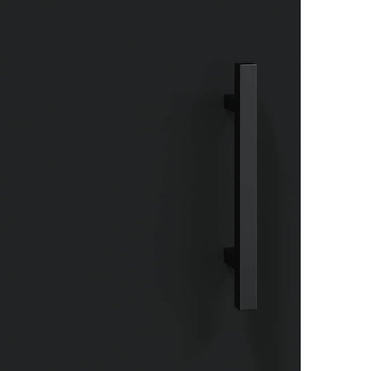 vidaXL Wall Mounted Cabinet Black 69,5x34x90 cm