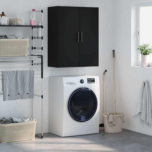 vidaXL Wall Mounted Cabinet Black 69,5x34x90 cm