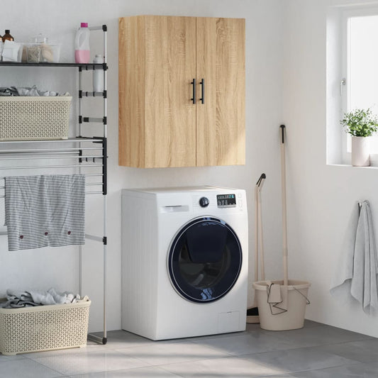 vidaXL Wall Mounted Cabinet Sonoma Oak 69,5x34x90 cm