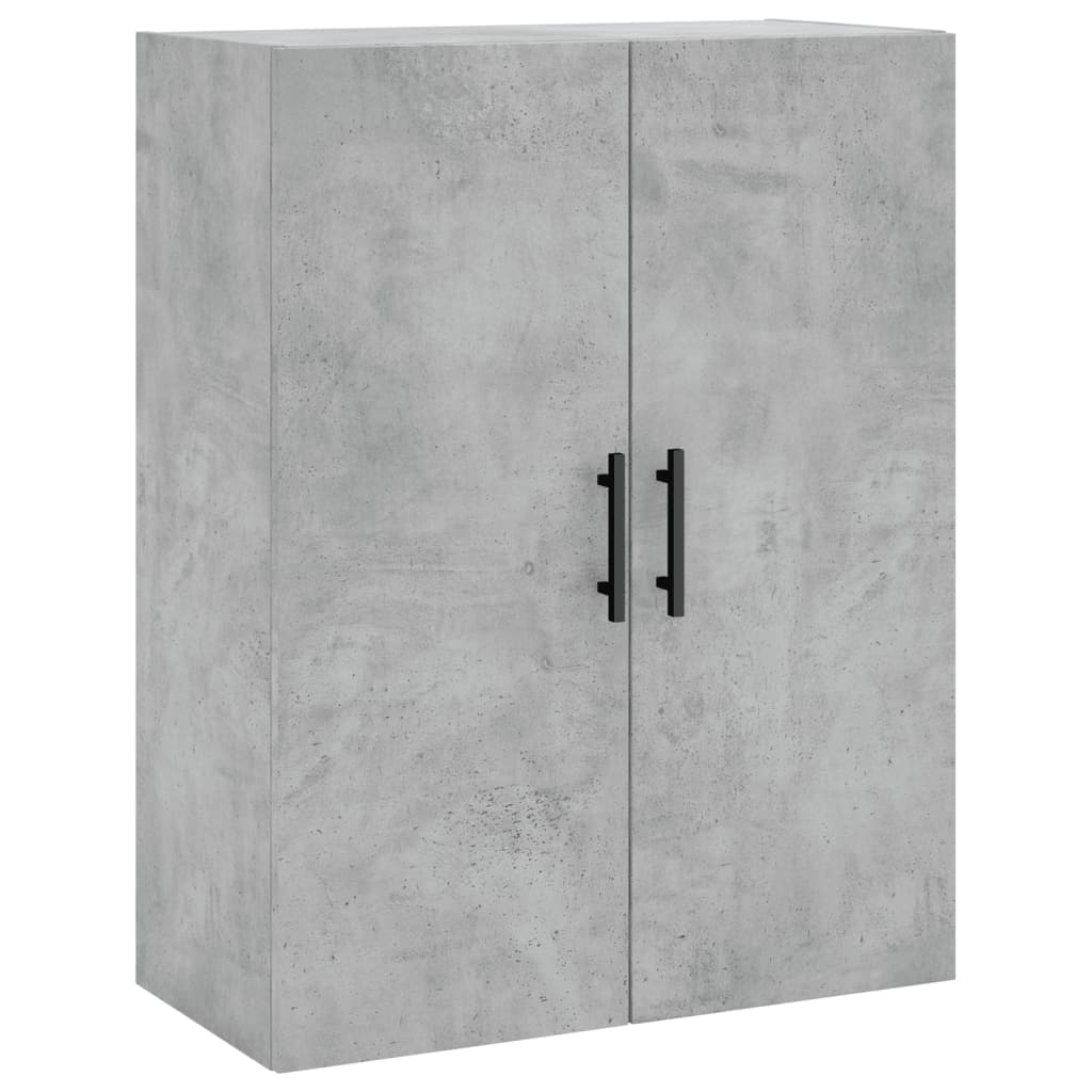 vidaXL Wall Mounted Cabinet Concrete Grey 69,5x34x90 cm