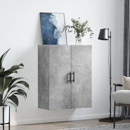 vidaXL Wall Mounted Cabinet Concrete Grey 69,5x34x90 cm