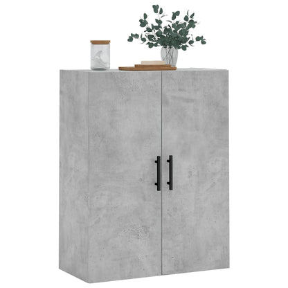 vidaXL Wall Mounted Cabinet Concrete Grey 69,5x34x90 cm