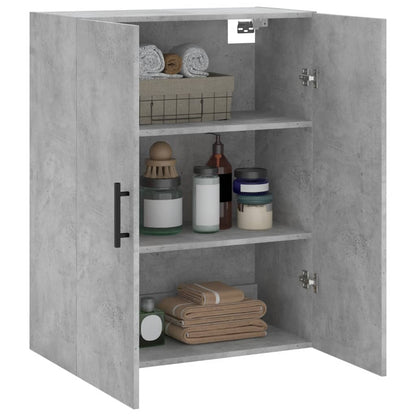 vidaXL Wall Mounted Cabinet Concrete Grey 69,5x34x90 cm