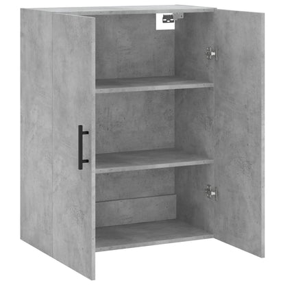 vidaXL Wall Mounted Cabinet Concrete Grey 69,5x34x90 cm