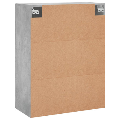 vidaXL Wall Mounted Cabinet Concrete Grey 69,5x34x90 cm