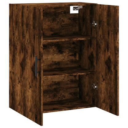 vidaXL Wall Mounted Cabinet Smoked Oak 69,5x34x90 cm