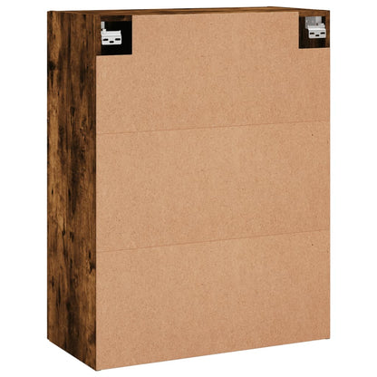 vidaXL Wall Mounted Cabinet Smoked Oak 69,5x34x90 cm