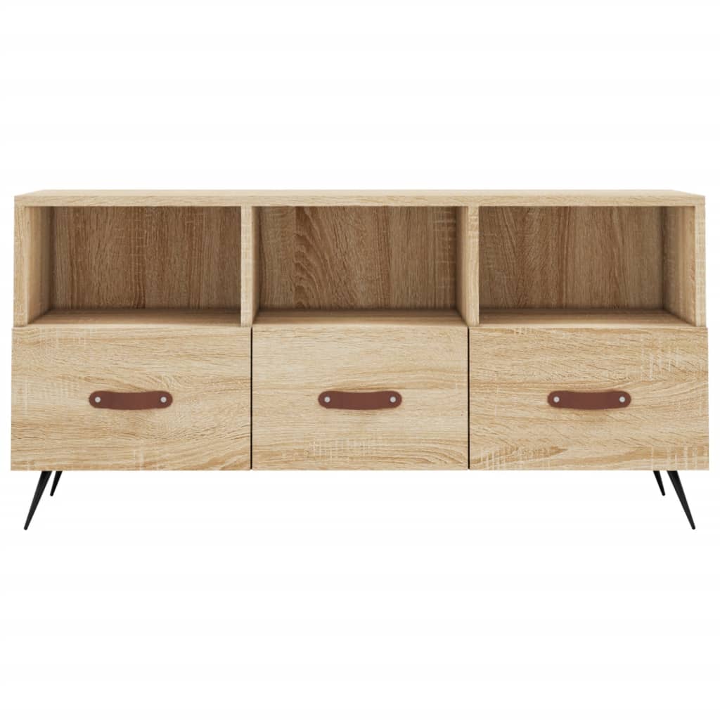 vidaXL TV Cabinet Sonoma Oak 102x36x50 cm Engineered Wood