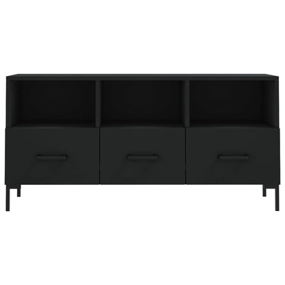 vidaXL TV Cabinet Black 102x36x50 cm Engineered Wood