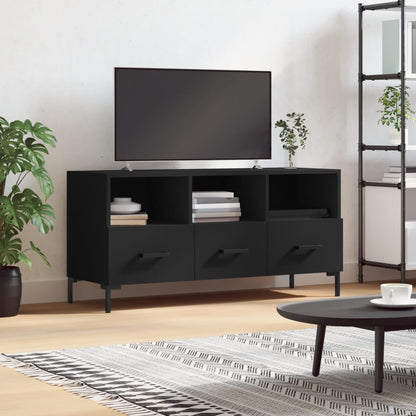 vidaXL TV Cabinet Black 102x36x50 cm Engineered Wood
