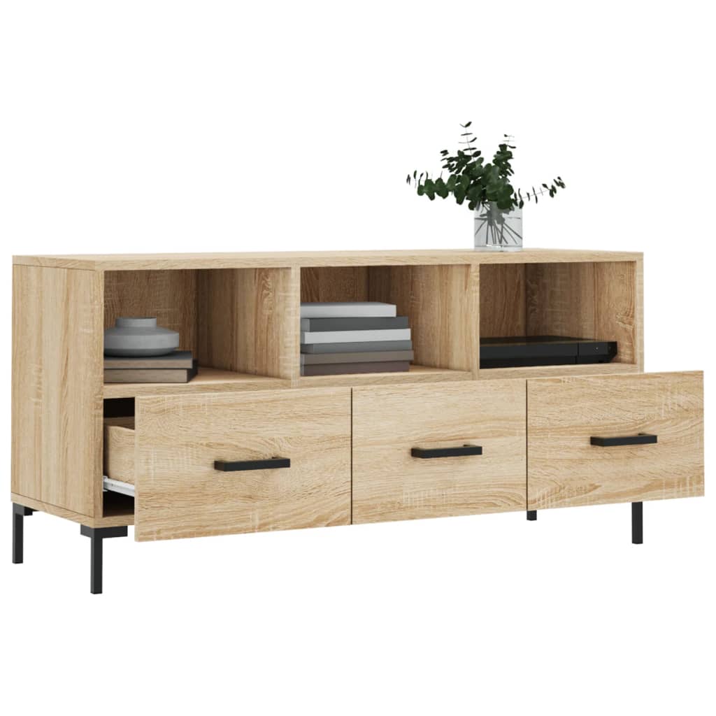 vidaXL TV Cabinet Sonoma Oak 102x36x50 cm Engineered Wood