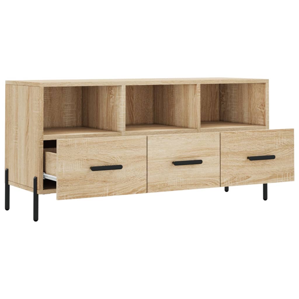vidaXL TV Cabinet Sonoma Oak 102x36x50 cm Engineered Wood