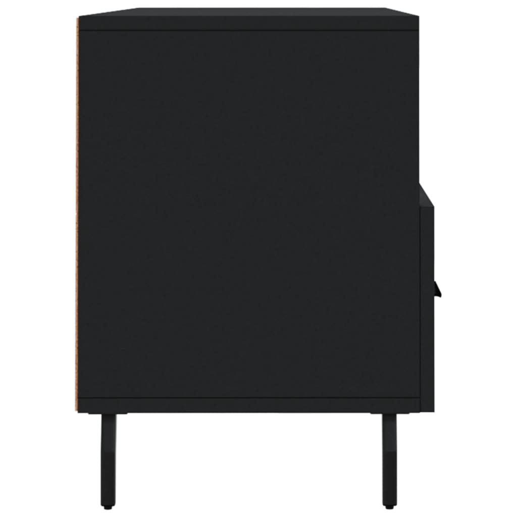 vidaXL TV Cabinet Black 102x36x50 cm Engineered Wood