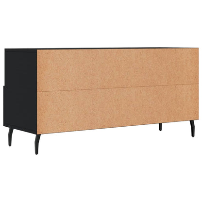 vidaXL TV Cabinet Black 102x36x50 cm Engineered Wood
