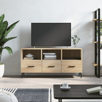 vidaXL TV Cabinet Sonoma Oak 102x36x50 cm Engineered Wood