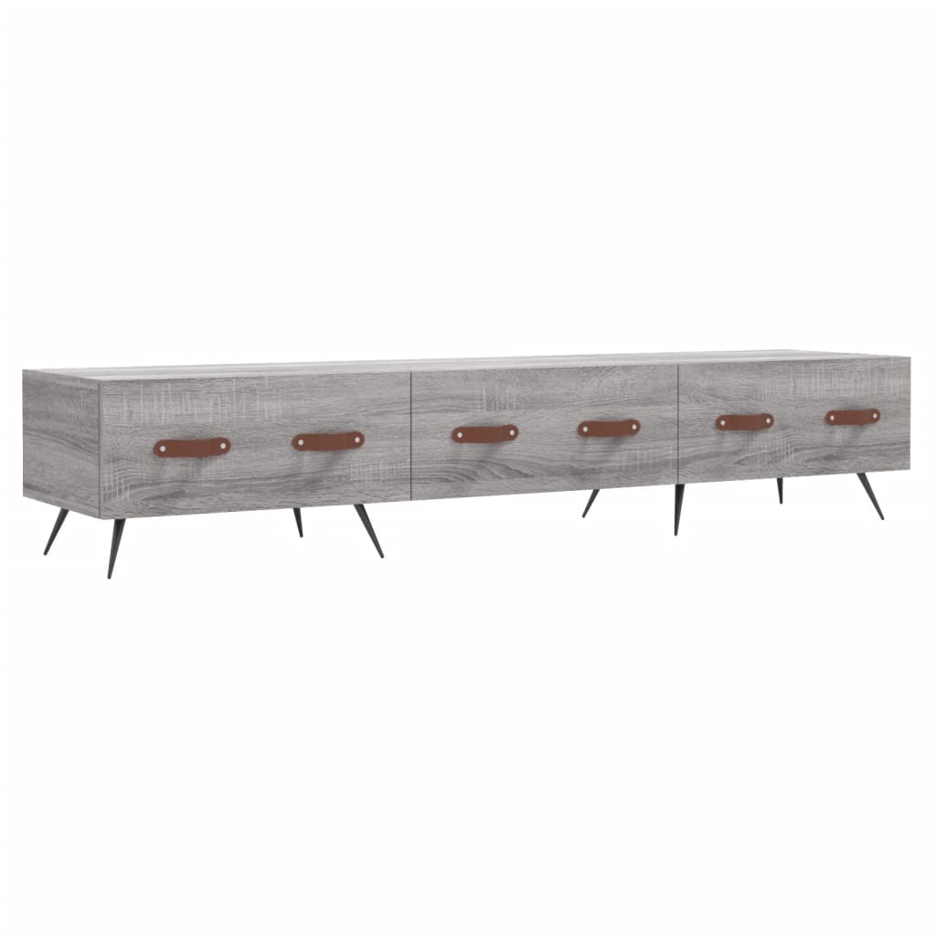 vidaXL TV Cabinet Grey Sonoma 150x36x30 cm Engineered Wood