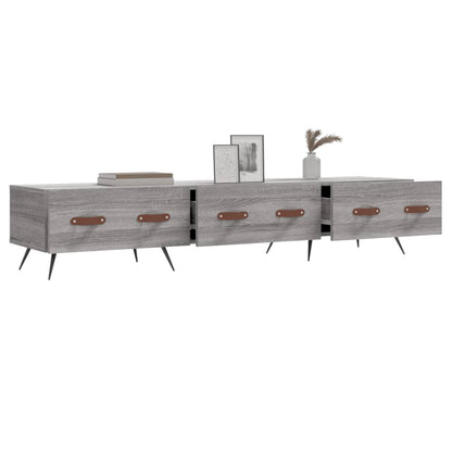 vidaXL TV Cabinet Grey Sonoma 150x36x30 cm Engineered Wood