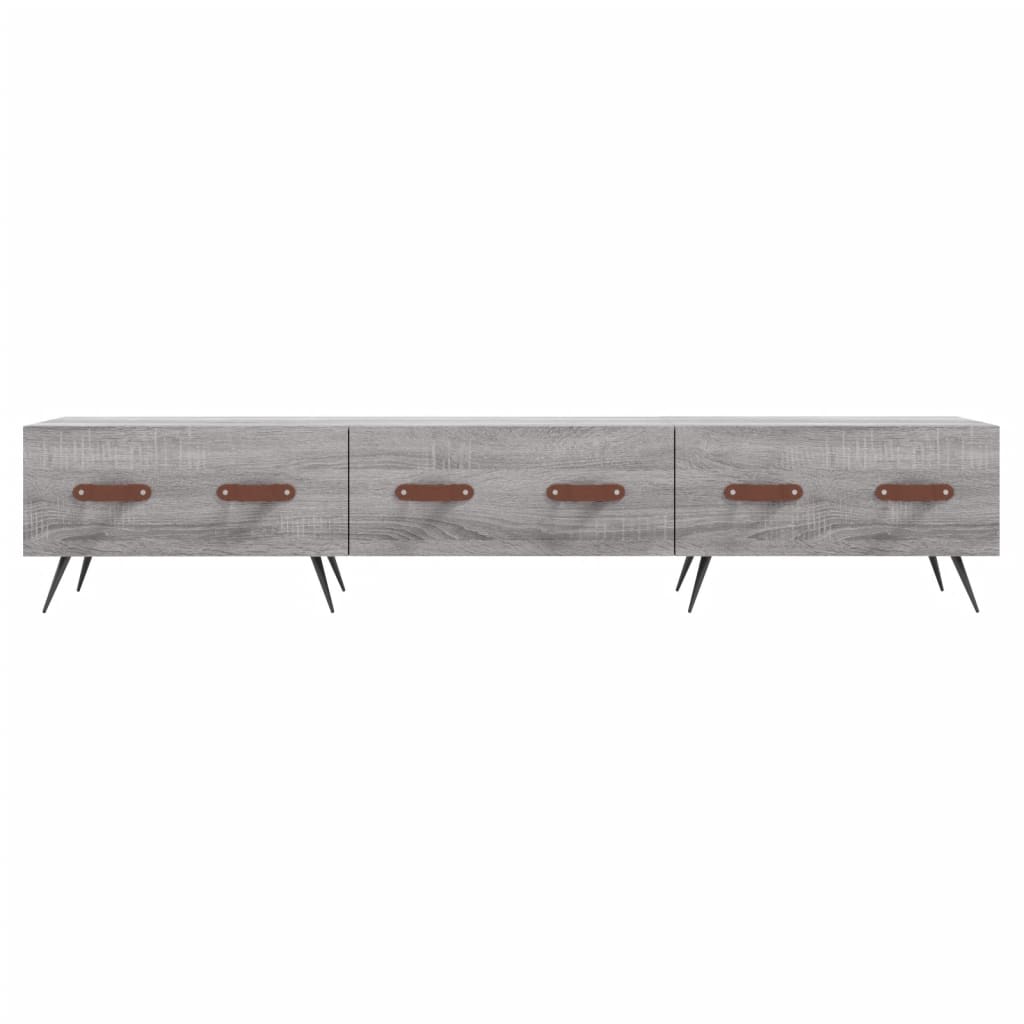 vidaXL TV Cabinet Grey Sonoma 150x36x30 cm Engineered Wood