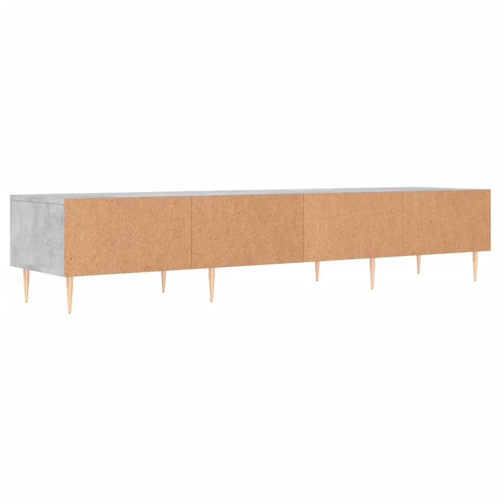 vidaXL TV Cabinet Concrete Grey 150x36x30 cm Engineered Wood