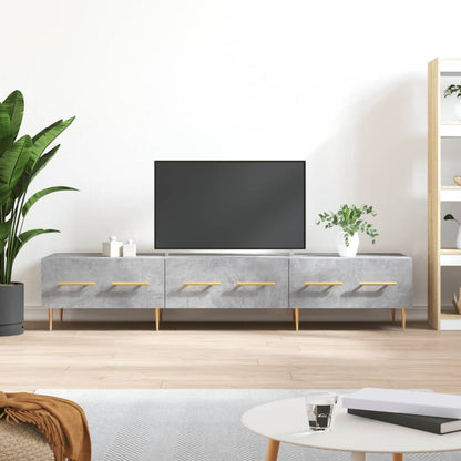vidaXL TV Cabinet Concrete Grey 150x36x30 cm Engineered Wood