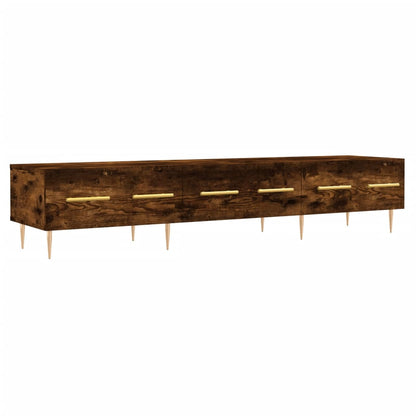 vidaXL TV Cabinet Smoked Oak 150x36x30 cm Engineered Wood