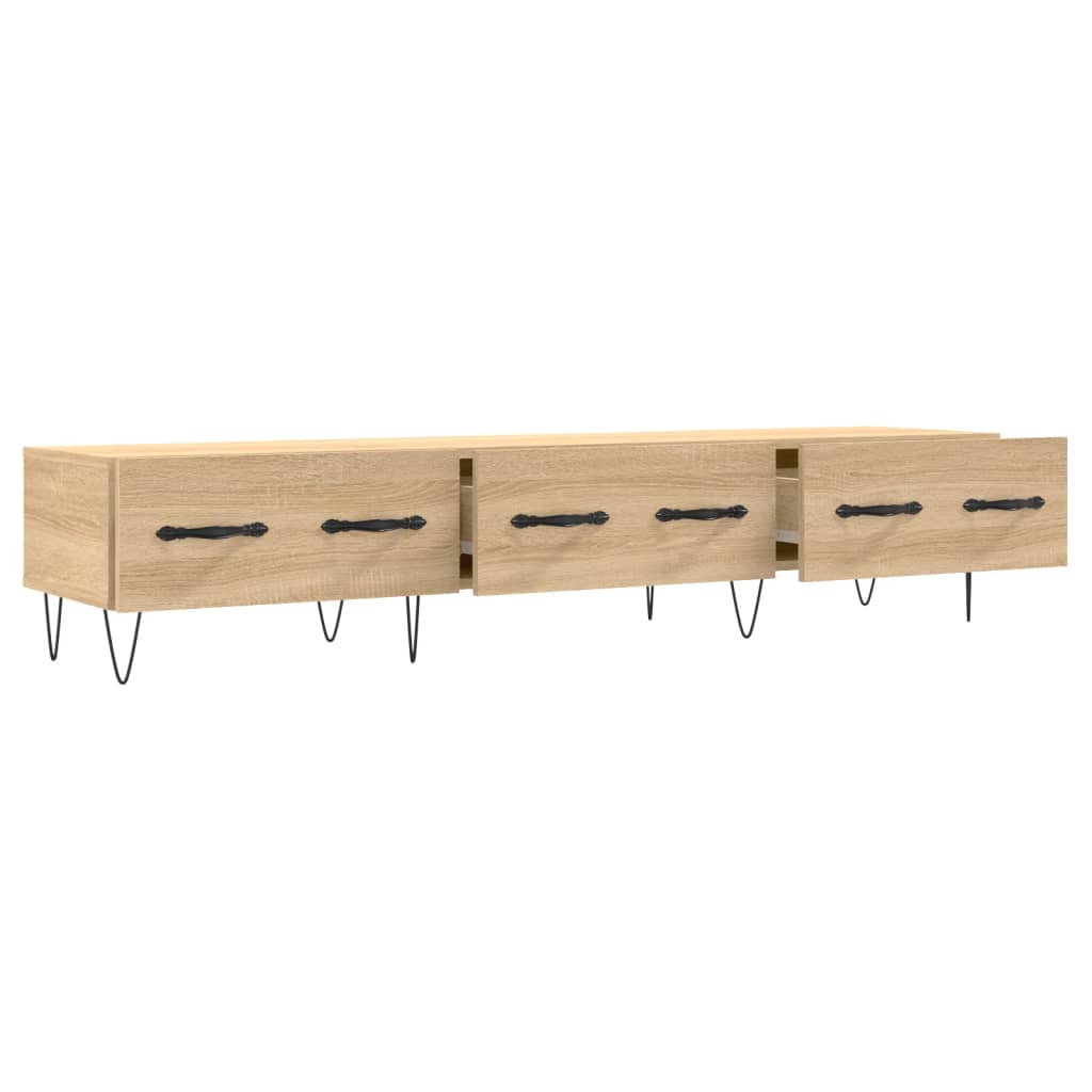 vidaXL TV Cabinet Sonoma Oak 150x36x30 cm Engineered Wood