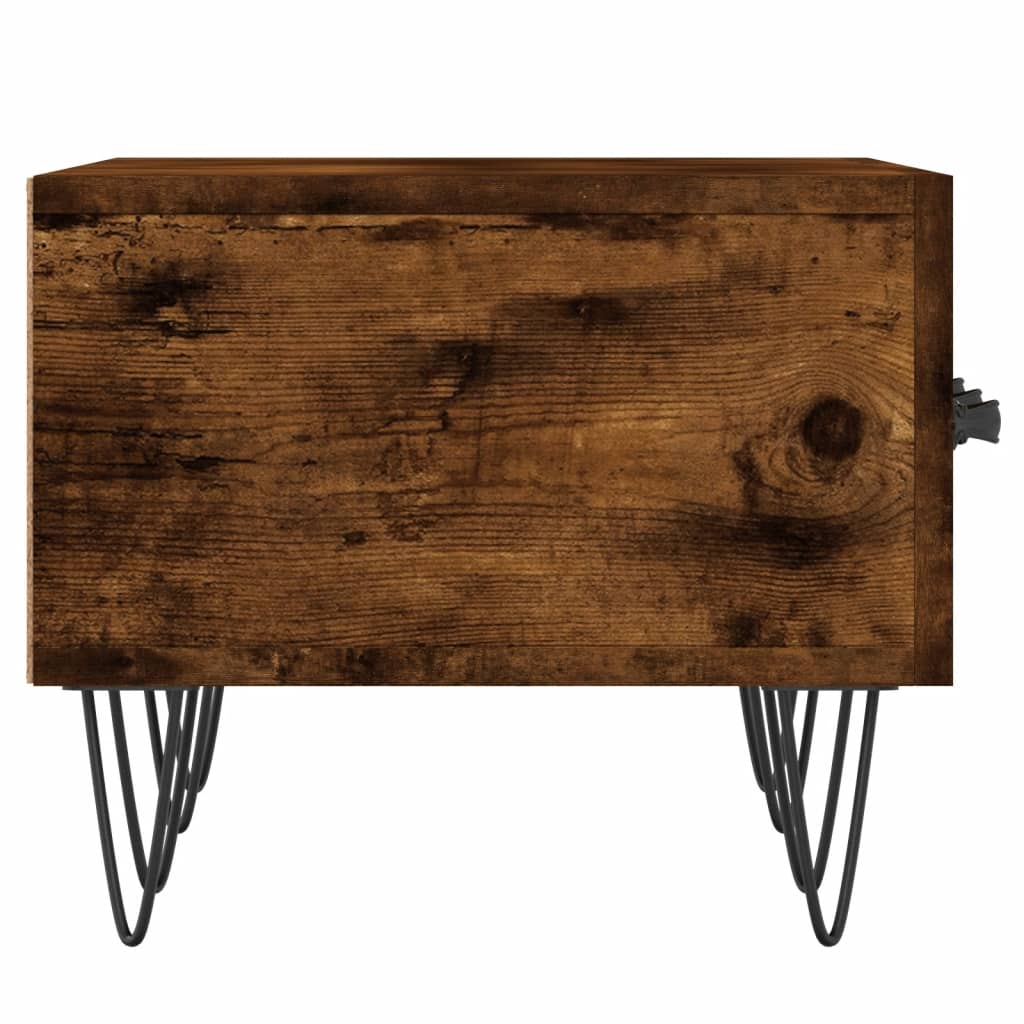 vidaXL TV Cabinet Smoked Oak 150x36x30 cm Engineered Wood