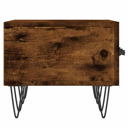 vidaXL TV Cabinet Smoked Oak 150x36x30 cm Engineered Wood