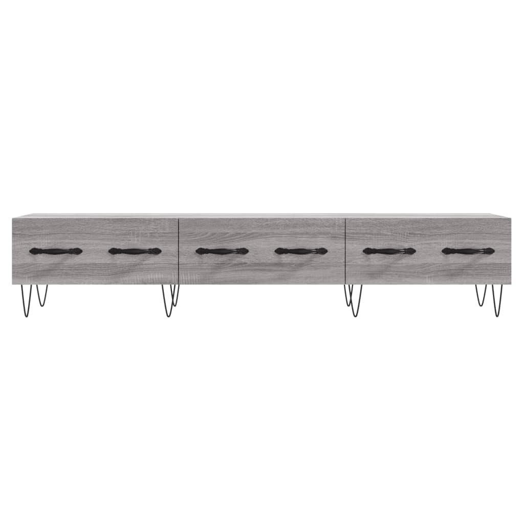vidaXL TV Cabinet Grey Sonoma 150x36x30 cm Engineered Wood