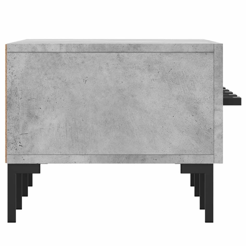 vidaXL TV Cabinet Concrete Grey 150x36x30 cm Engineered Wood