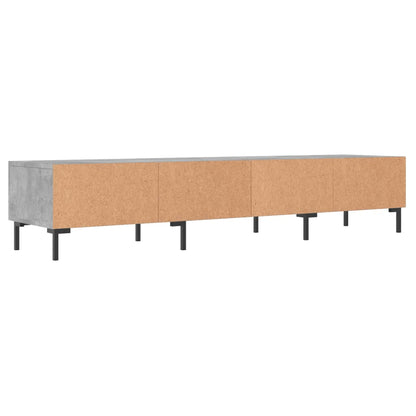 vidaXL TV Cabinet Concrete Grey 150x36x30 cm Engineered Wood