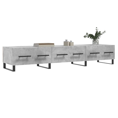 vidaXL TV Cabinet Concrete Grey 150x36x30 cm Engineered Wood